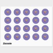 Hartjes en Sterren Beste Moeder Ooit Ronde Sticker (Vel)
