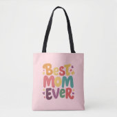 Hartjes en Sterren Beste Moeder Ooit Tote Bag (Voorkant)
