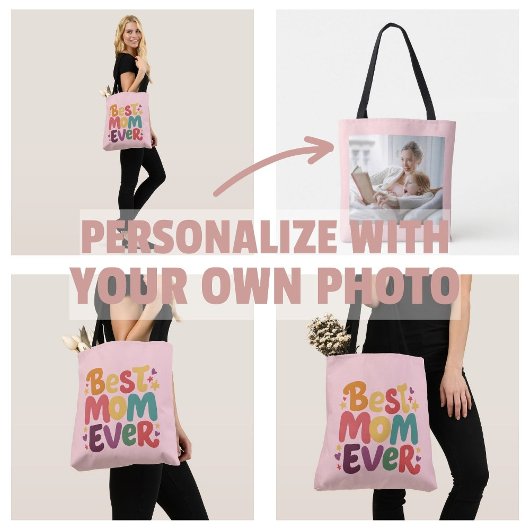Hartjes en Sterren Beste Moeder Ooit Tote Bag