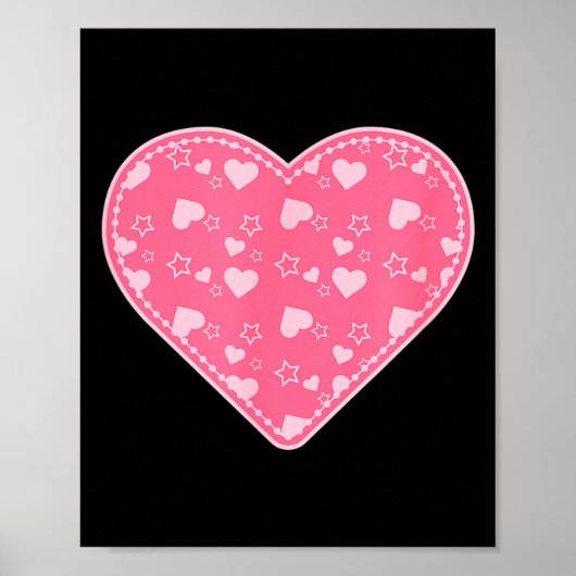 Hartjes En Sterren Valentijnsdag Poster (Voorkant)