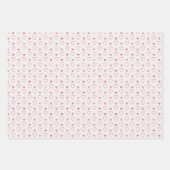 Hartjes en Stippen Patroon Inpakpapier Vel (Voorkant)
