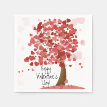 Hartjes Fijne Valentijnsdag Feest Servetten