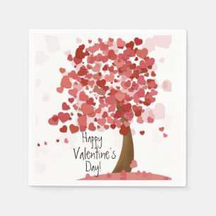 Hartjes Fijne Valentijnsdag Feest Servetten