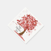 Hartjes Fijne Valentijnsdag Feest Servetten (Hoek)