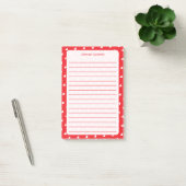 Hartjes Fijne Valentijnsdag Modern Liefdespatroon Post-it® Notes (Kantoor)