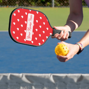 Hartjes Fijne Valentijnsdag Modern Love Patroon Pickleball Paddle