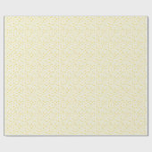 Hartjes-Geel Bruiloft-Moederdag-Valentijn Rollen Cadeaupapier (Vlak)