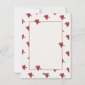 Hartjes Gelukkige Verjaardag Feestdagenkaart (Achterkant)