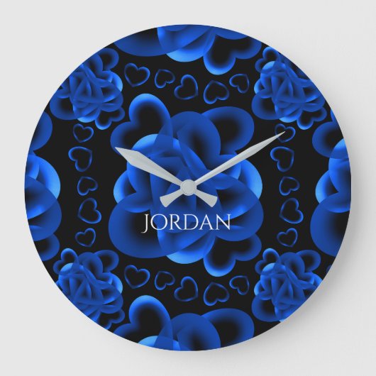 Hartjes genoeg patroon grote klok (Voorkant)