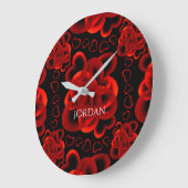 Hartjes genoeg patroon grote klok (Hoek)