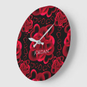 Hartjes genoeg patroon grote klok (Hoek)