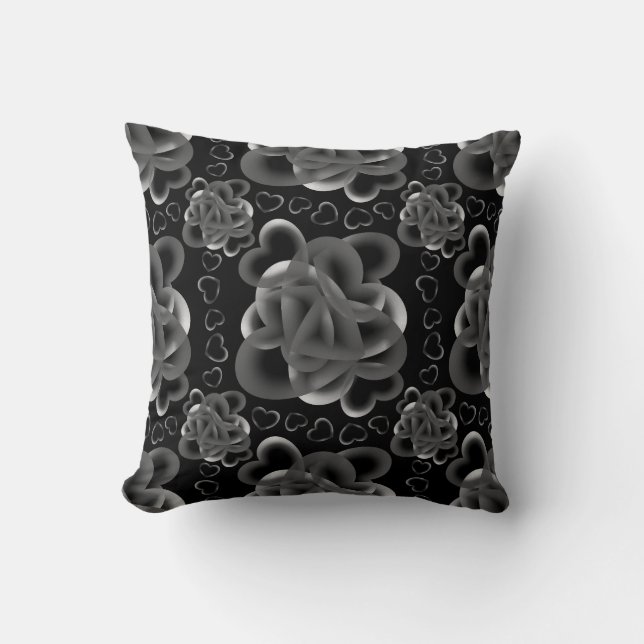 Hartjes genoeg patroon kussen (Voorkant)