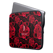 Hartjes genoeg patroon laptop sleeve (Voorkant Links)