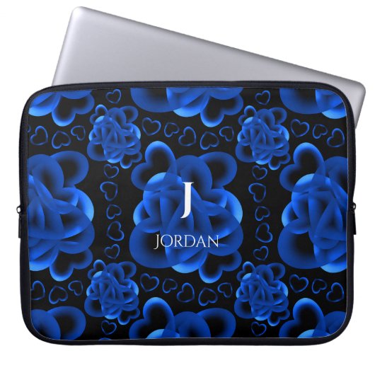 Hartjes genoeg patroon laptop sleeve (Voorkant)