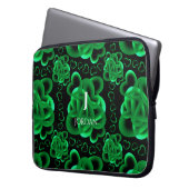 Hartjes genoeg patroon laptop sleeve (Voorkant Links)