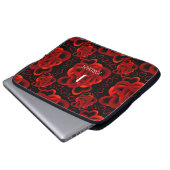 Hartjes genoeg patroon laptop sleeve (Voorkant onderkant)