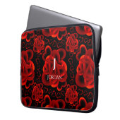 Hartjes genoeg patroon laptop sleeve (Voorkant Links)