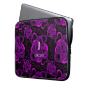 Hartjes genoeg patroon laptop sleeve (Voorkant Links)