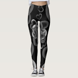 Hartjes genoeg patroon leggings