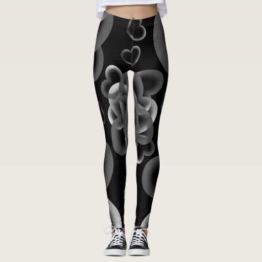Hartjes genoeg patroon leggings (Voorkant)