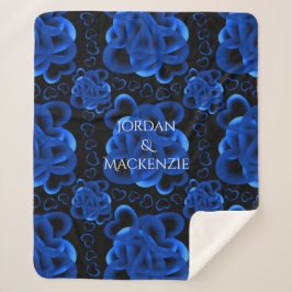 Hartjes genoeg patroon sherpa deken