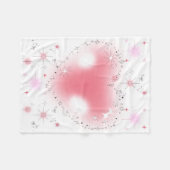 Hartjes & Glitters Baby Fleece Deken (Voorkant (Horizontaal))
