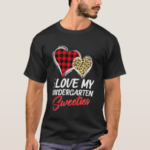 Hartjes Ik hou van mijn kleuterschool liefjes Vale T-shirt
