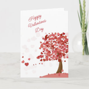 Hartjes in de wind Valentijnskaart Feestdagen Kaart