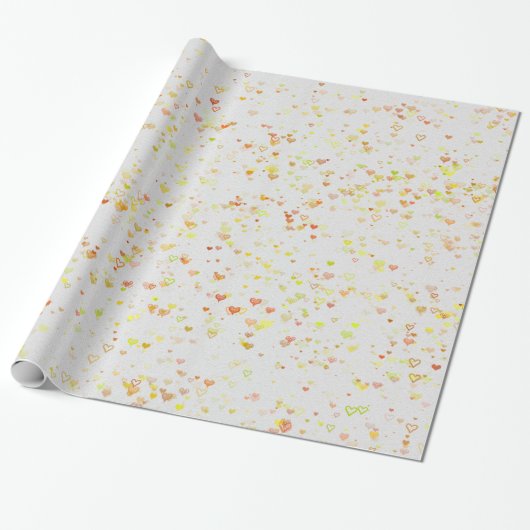 Hartjes inpakpapier (Uitgerold)