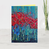 hartjes liefde wenskaart kaart (Voorkant)