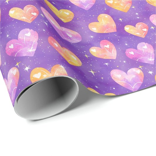 hartjes motief 3 cadeaupapier (Rol Hoek)