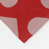 Hartjes Naadloos Patroon Fleece Deken (Hoek)