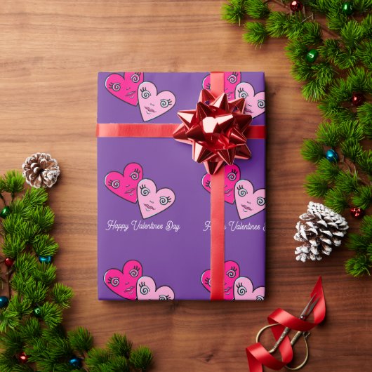 Hartjes Ontwerp Cadeaupapier (Feestdagen Geschenken)