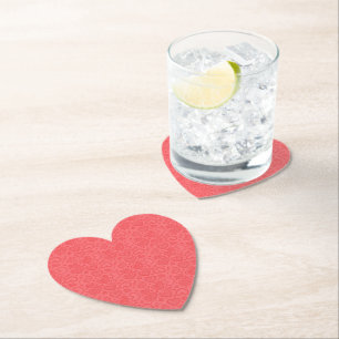 Hartjes Papier Onderset - Liefde Kartonnen Onderzetters