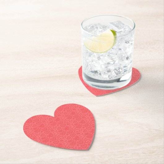 Hartjes Papier Onderset - Liefde Kartonnen Onderzetters (Insitu)