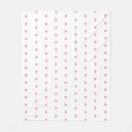 Hartjes Patroon Fleece Deken (Voorkant)