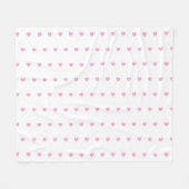 Hartjes Patroon Fleece Deken (Voorkant (Horizontaal))