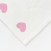 Hartjes Patroon Fleece Deken (Hoek)
