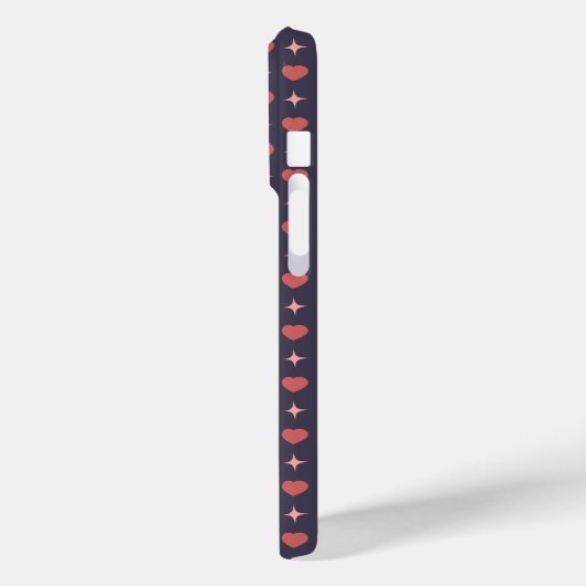 Hartjes Patroon Persoonlijke Tekst  Case-Mate iPhone Case (Achterkant / Links)