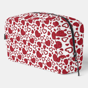 Hartjes Rode Rozen Patroon Minimalistische Valenti Toilettasje