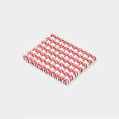 Hartjes Romantische Doodle Herhalingspatroon Post-it® Notes (Schuin)