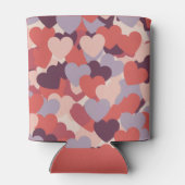 Hartjes Roze Rood Lavendel Blikjeskoelers Blikjeskoeler (Achterkant)