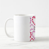 Hartjes Roze Rood LIEFDE Koffiemok (Links)