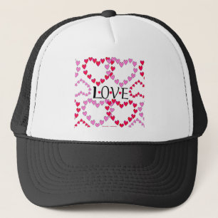 Hartjes Roze Rood LIEFDE Trucker Pet