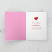 Hartjes Snoepgoed in Kom Feestdagen Kaart (Binnen)