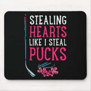 Hartjes stelen zoals ik puck steelt IJshockey Vale Muismat