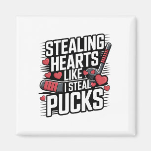 Hartjes stelen zoals ik puck steelt met Valentijns Magneet