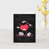 Hartjes stelen zoals ik Pucks steel Funny Valentin Kaart (Gele Bloem)