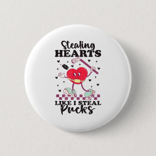 Hartjes stelen zoals ik Pucks steel Funny Valentin Ronde Button 5,7 Cm