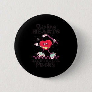 Hartjes stelen zoals ik Pucks steel Funny Valentin Ronde Button 5,7 Cm